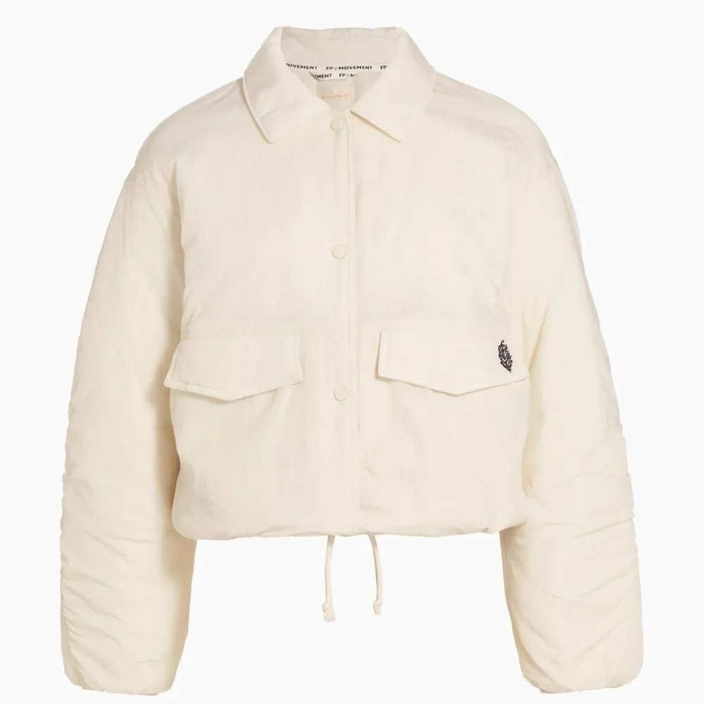 New FP Movement Off The Bleachers Drawcord Jacket. M - Picture 5 of 15